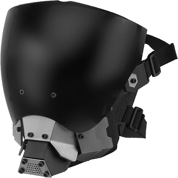 Adult Punk Mask Helmet- Futuristic Cyberpunk Full-Face Helmet