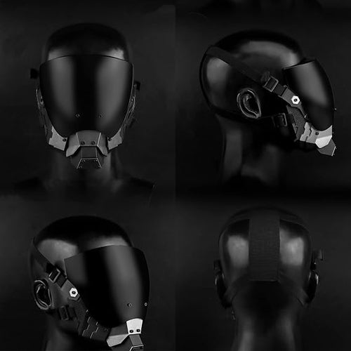 Adult Punk Mask Helmet- Futuristic Cyberpunk Full-Face Helmet