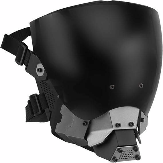 Adult Punk Mask Helmet- Futuristic Cyberpunk Full-Face Helmet