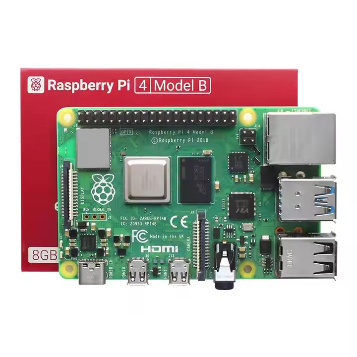 Raspberry Pi 4 Model B 8GB with retail packaging box